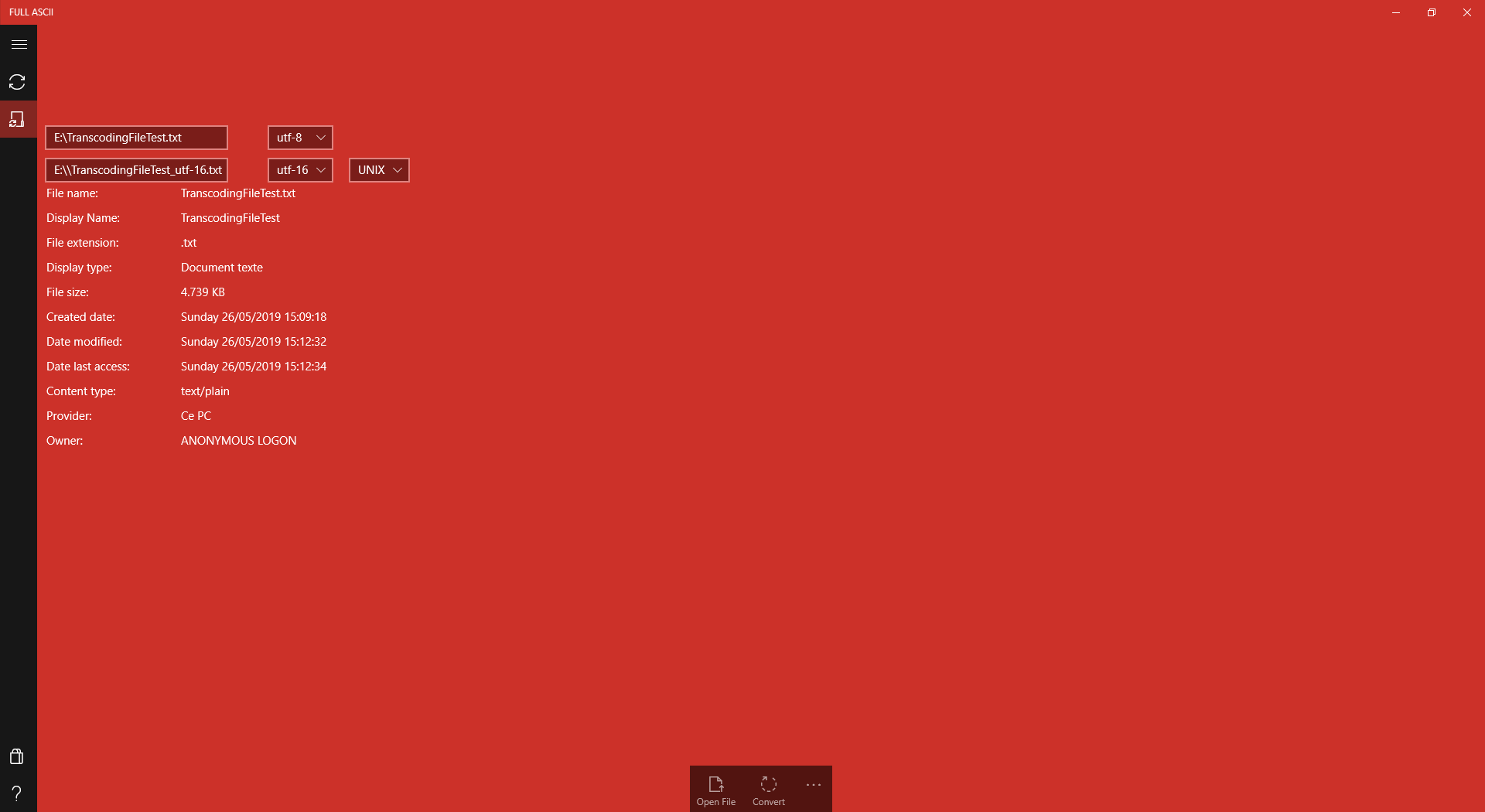 FullAscii screenshot 1